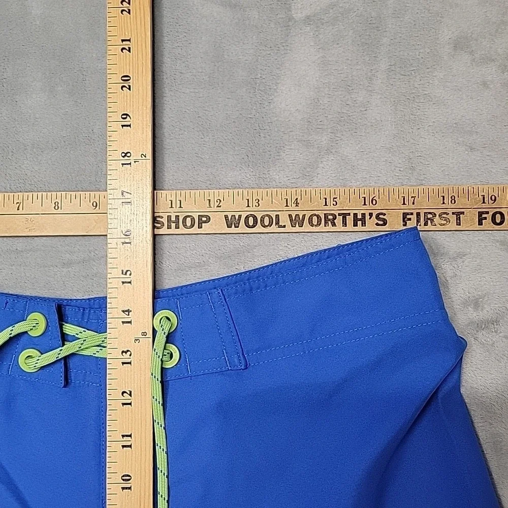 Columbia Shorts Mens 34x11 Blue Board PFG Performance Fishing Gear Omni-Shield